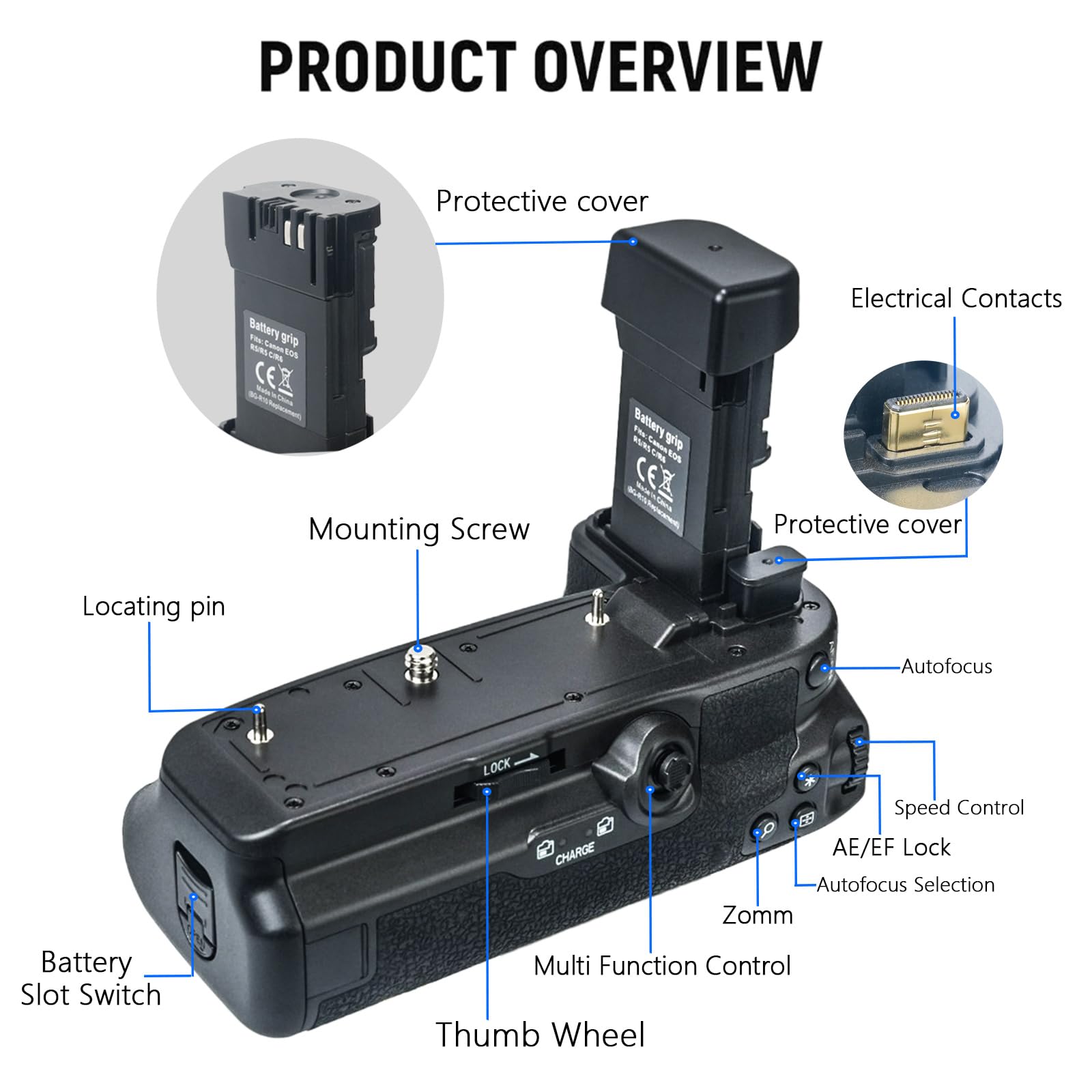 ※BG-R10付き ◆新品未使用EOS R6 Mark II◆ Buy BG-R10 Battery Grip for Canon EOS R5 R5C R6 R6 Mark II Cameras